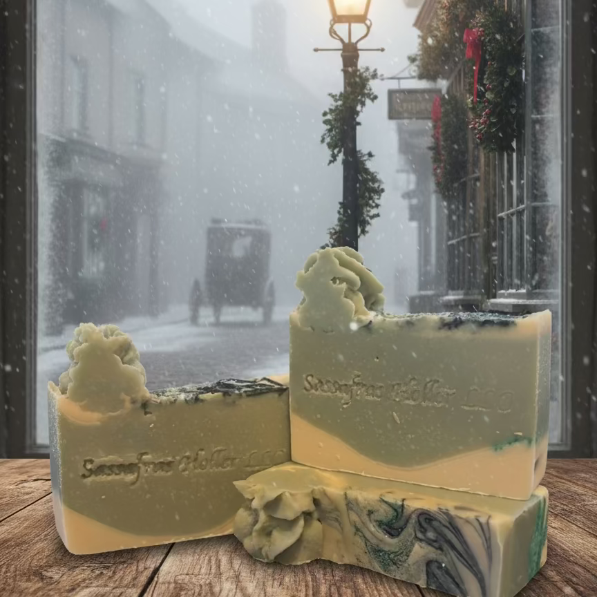 Dicken's Christmas Goat Milk Soap & Bath Bomb| Christmas Gift Set