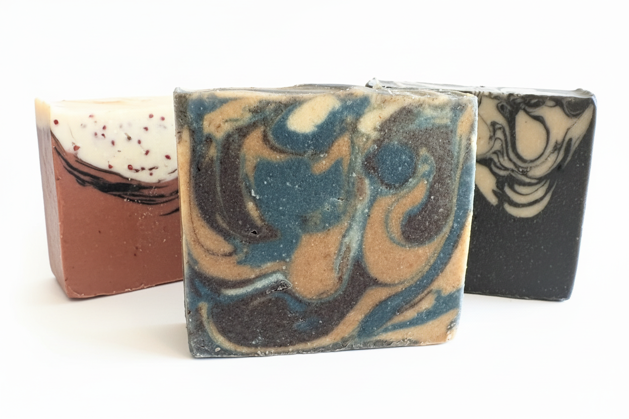 Botanical Collection | Alkanet Root, Indigo, Hibiscus & Oatmeal Soap| Essential Oil Blend