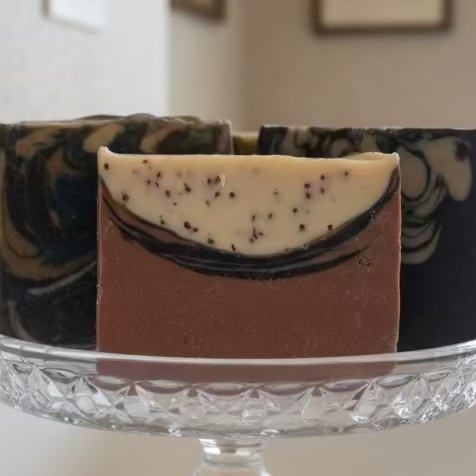 Botanical Collection | French Pink Clay & Cranberry Seeds Soap | Essential Oil Blend