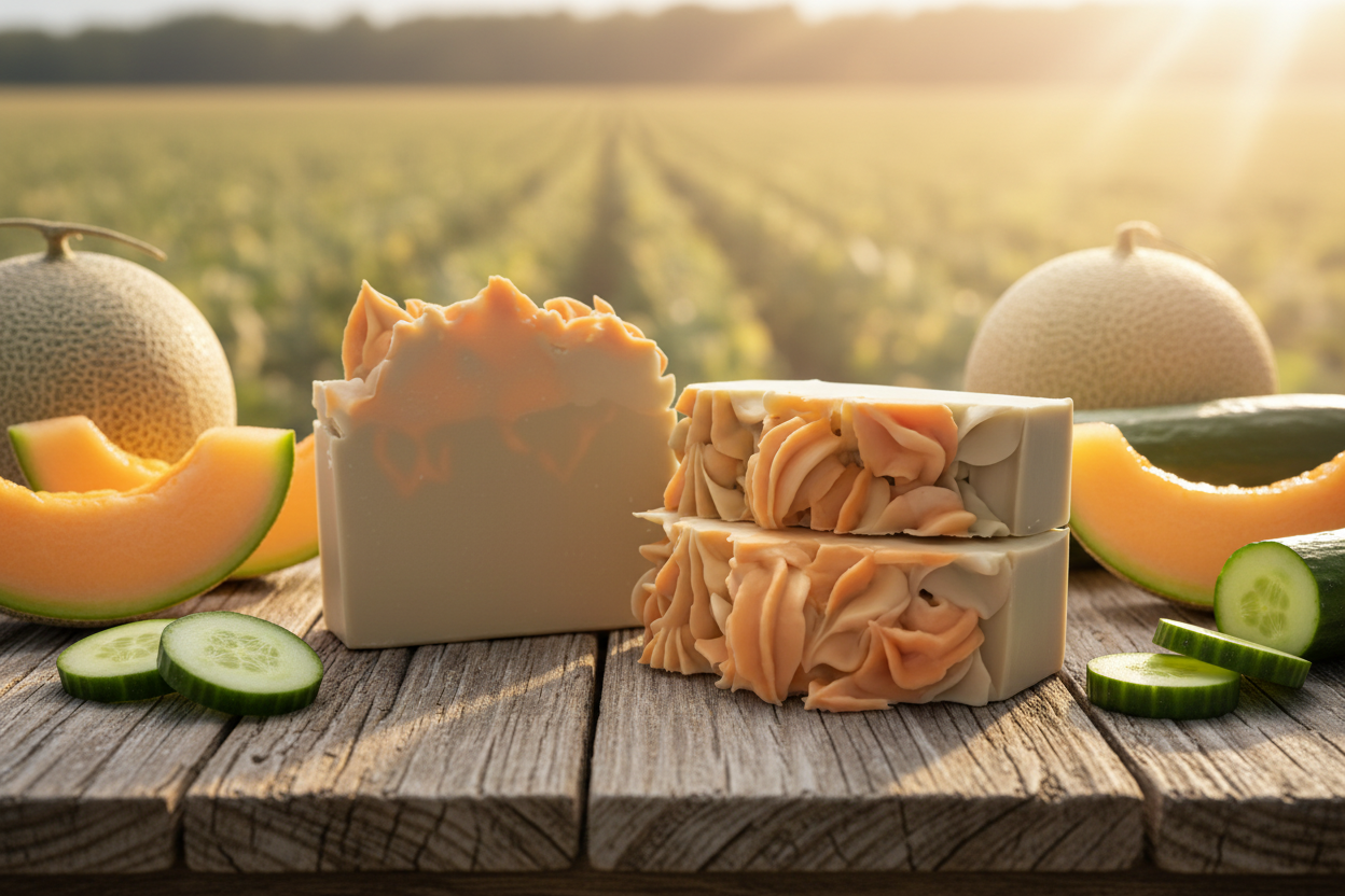 Cucumber Melon Goat's Milk Soap | Handmade Soap