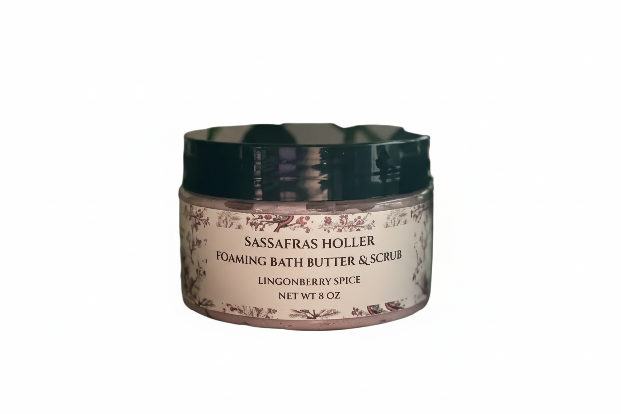 Foaming Bath Butter & Scrub | Lingonberry Spice