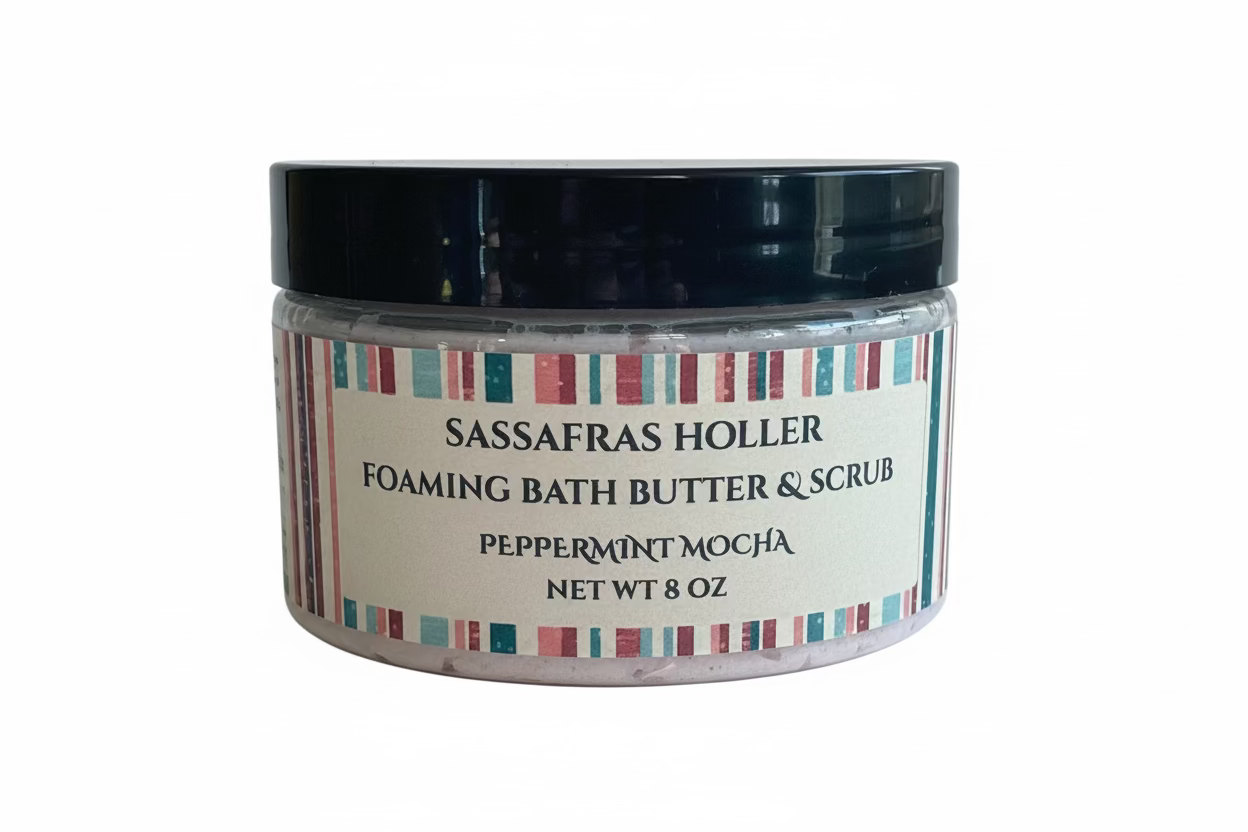Foaming Bath Butter & Scrub | Peppermint Mocha