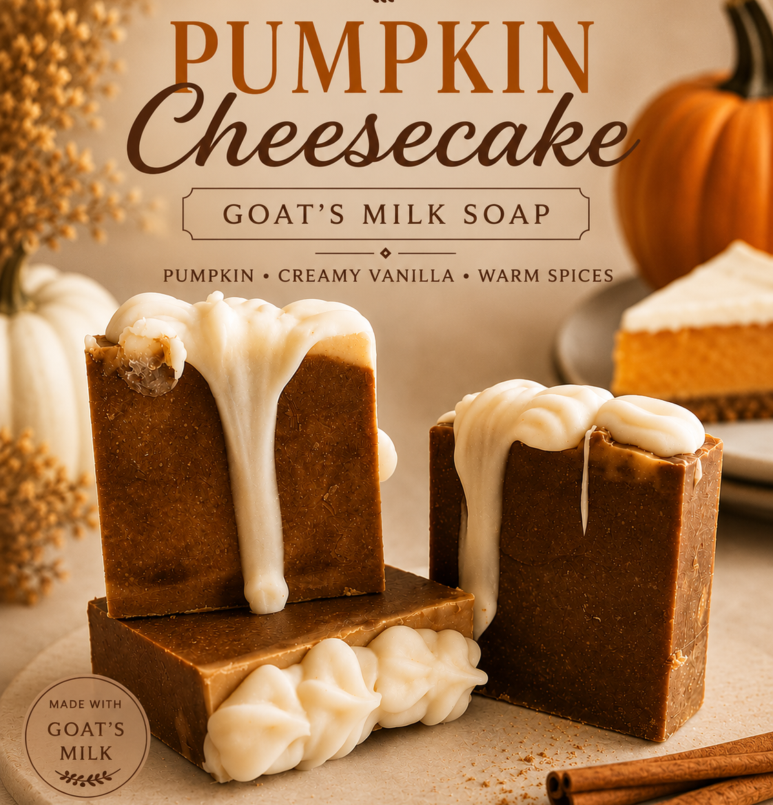 Pumpkin Cheesecake | Goat's Milk Soap + Bundle Options