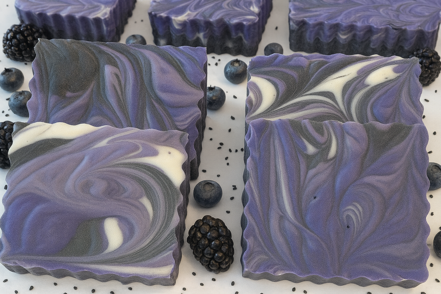 Black Raspberry & Vanilla Handmade Soap | Natural Cold Process Bar