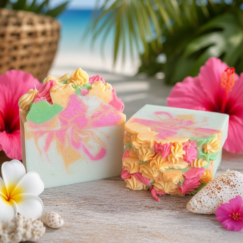 Hawaiian Hibiscus II Goat's Milk Soap + Bundle Options