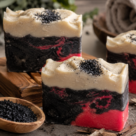 Foxfire Hollow Goat Milk Soap | Sandalwood, Cedarwood & Vanilla mixed with Silver Fox