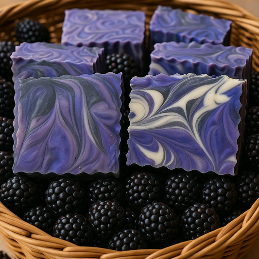 Black Raspberry & Vanilla Handmade Soap | Natural Cold Process Bar