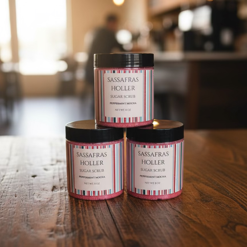 Handmade Sugar Scrubs | Peppermint Mocha