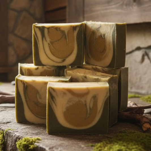 Botanical Collection | Stinging Nettle & Yarrow Flower Soap | Essential Oil Blend