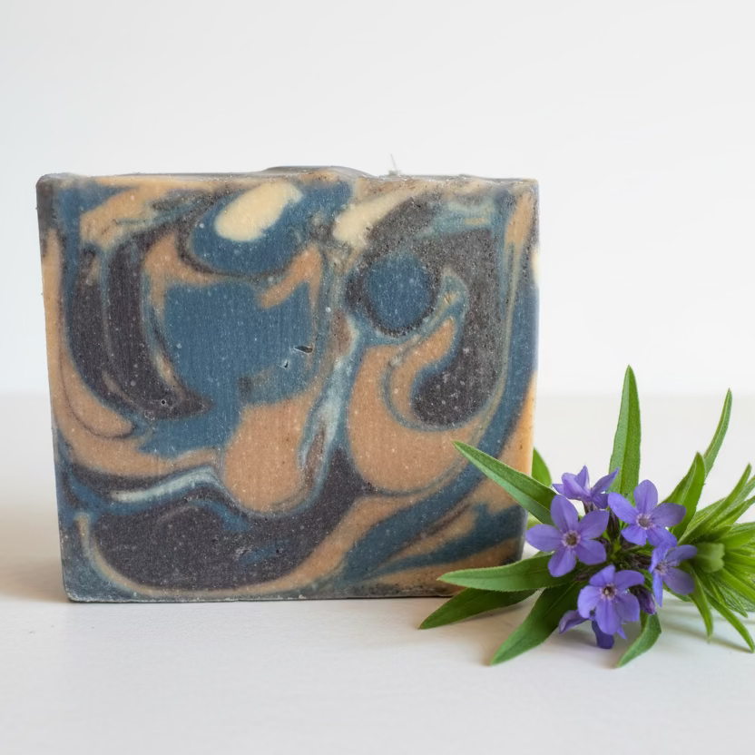 Botanical Collection | Alkanet Root, Indigo, Hibiscus & Oatmeal Soap| Essential Oil Blend
