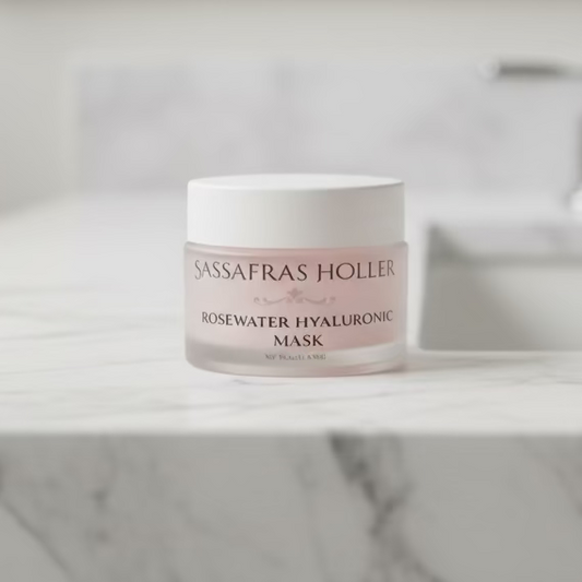 Sassafras Beauty | Rosewater Hyaluronic Mask | Fragrance Free