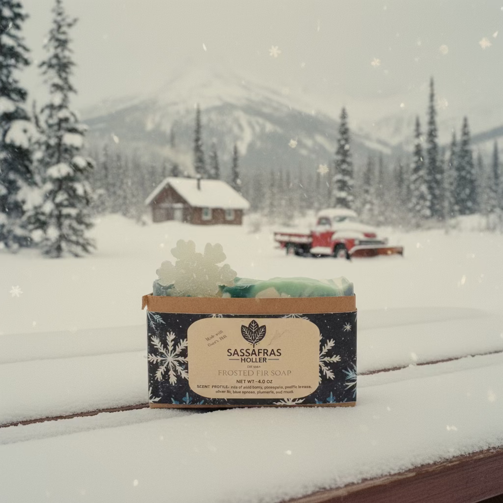 Frosted Fir Gift Set| Artisan Goats Milk Soap • Sugar Scrub • Sugar Cube Scrubs