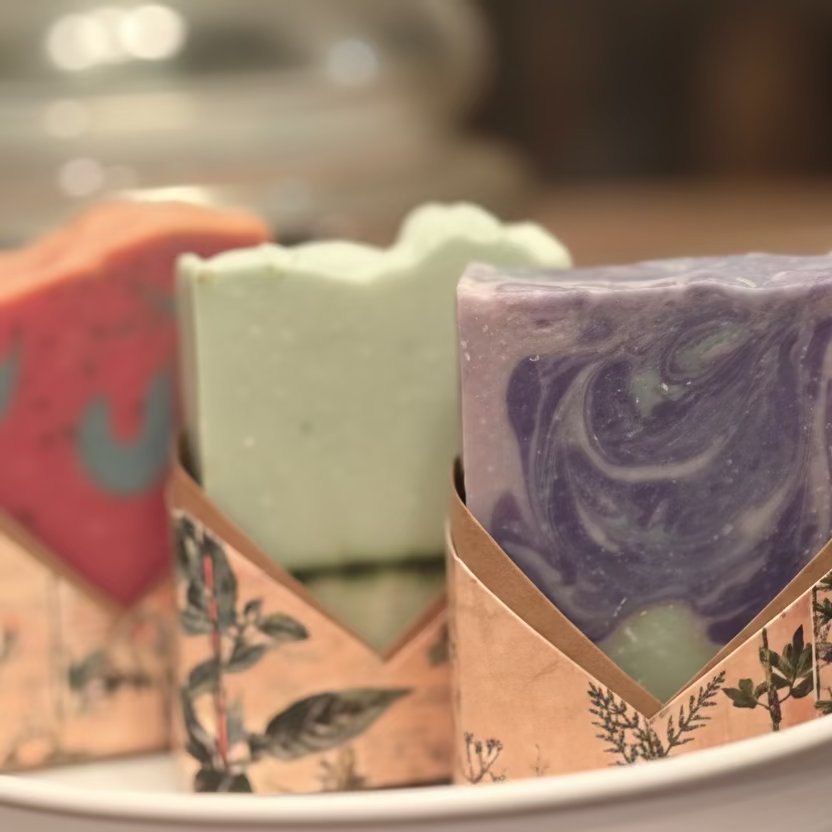 Summer Garden Collection | Cucumber Mint Goat's Milk Soap | with Spirulina