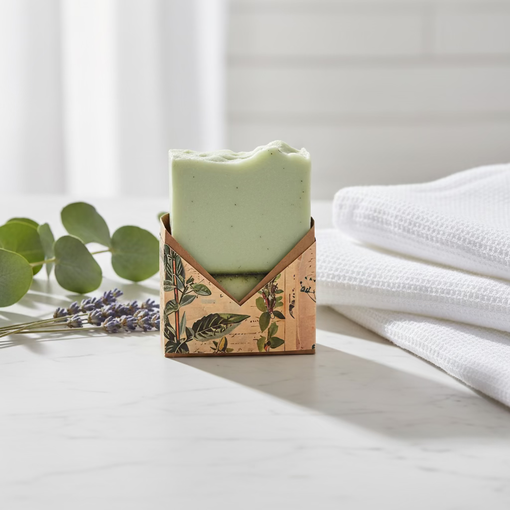 Summer Garden Collection | Cucumber Mint Goat's Milk Soap | with Spirulina