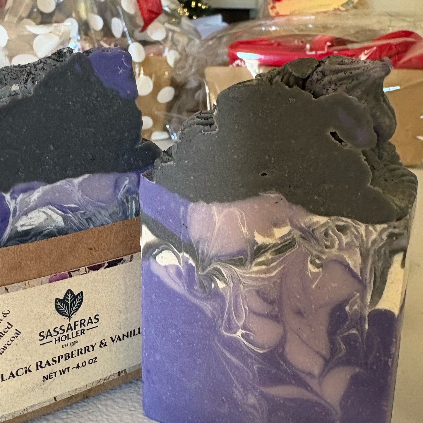 Black Raspberry & Vanilla Goat Milk Soap | Natural Cold Process Bar