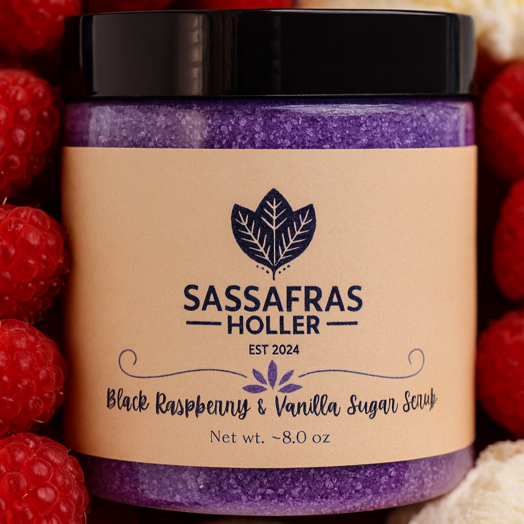 Handmade Sugar Scrubs | Black Raspberry & Vanilla