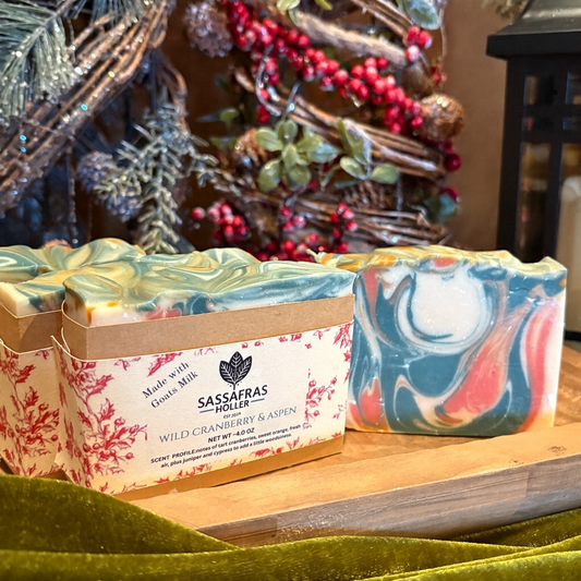 Wild Cranberry & Aspen Ridge Goat Milk Soap | Cold Process Bar Soap