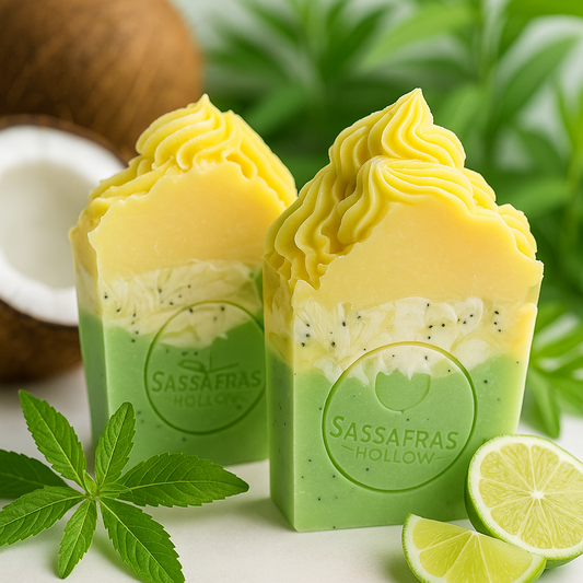 Coconut Lime Verbena Handmade Soap | Natural Cold Process Bar