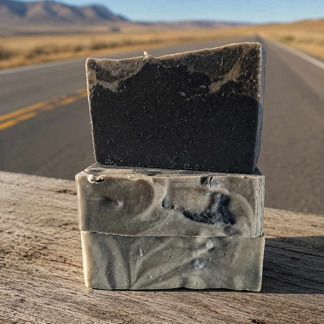 Blacktop & Leather Goat's Milk Soap + Bundle Options
