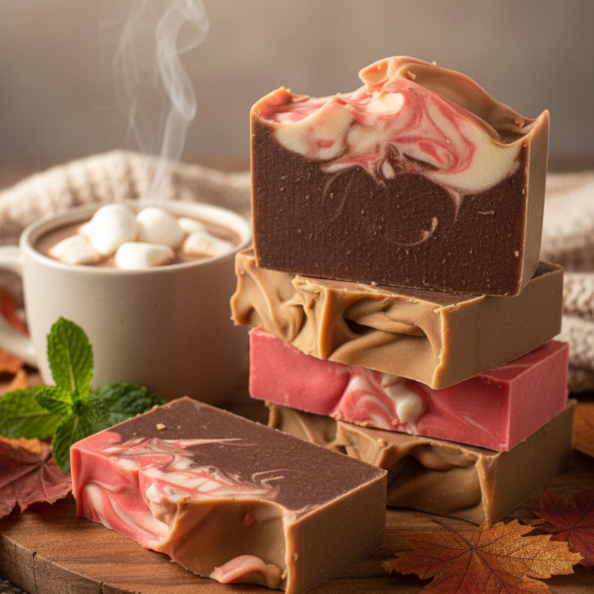Peppermint Mocha Goat Milk Soap + Bundle Options